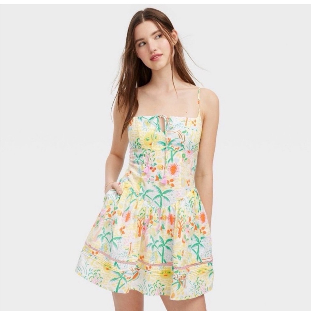 Roller Rabbit X Target Tropical Mini Dress| M